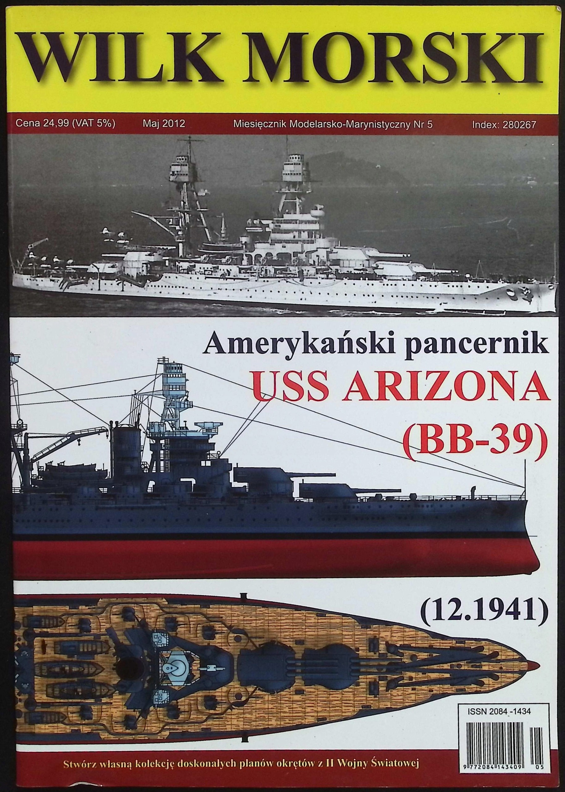 Wilk morski Amerykański pancernik USS Arizona