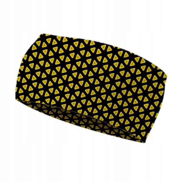 OPASKA SPORTOWA NA GŁOWĘ - Żółte trójkąty