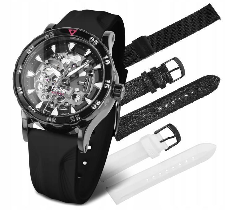 Nové originální dámské hodinky Vostok Europe NH72-515D766 Undine 3 řemínky
