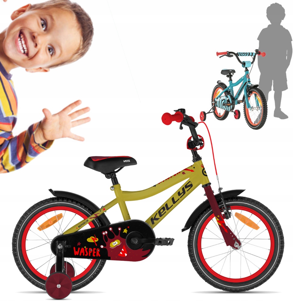 Rower dziecięcy dla chłopca lekki Kellys Wasper 2023 yel