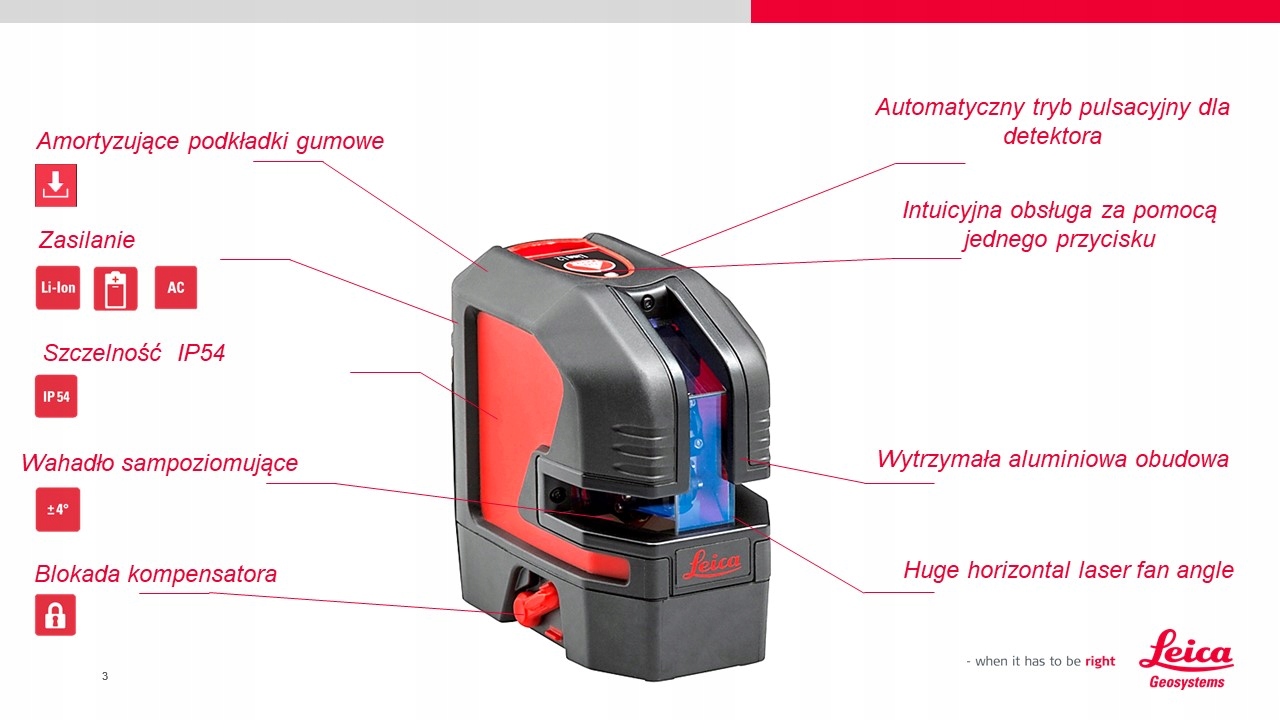 Leica krzyżowy punktowy Leica Lino L2P5G + statyw Model L2P5G-1