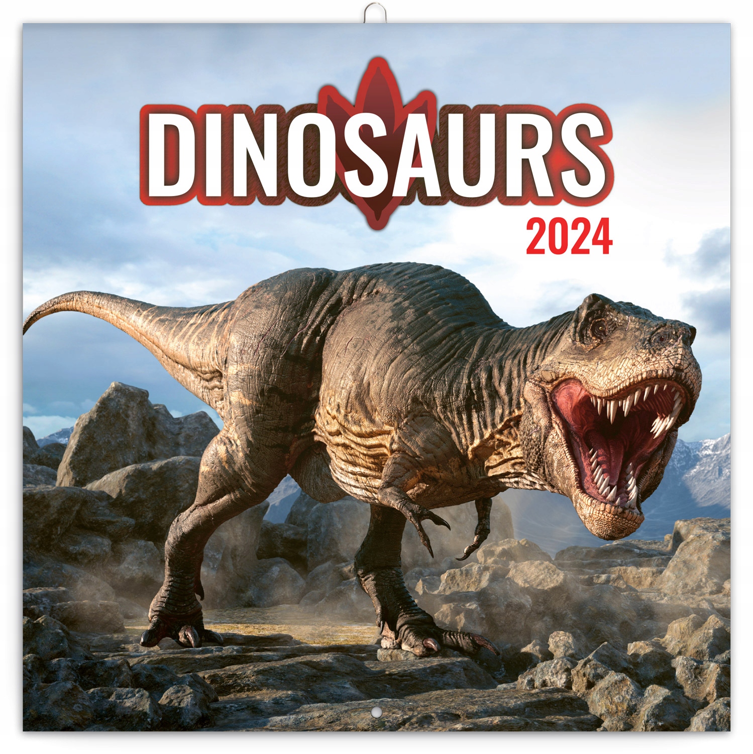 Kalendarz Ścienny 2024 --- Dinozaury --- 30x30