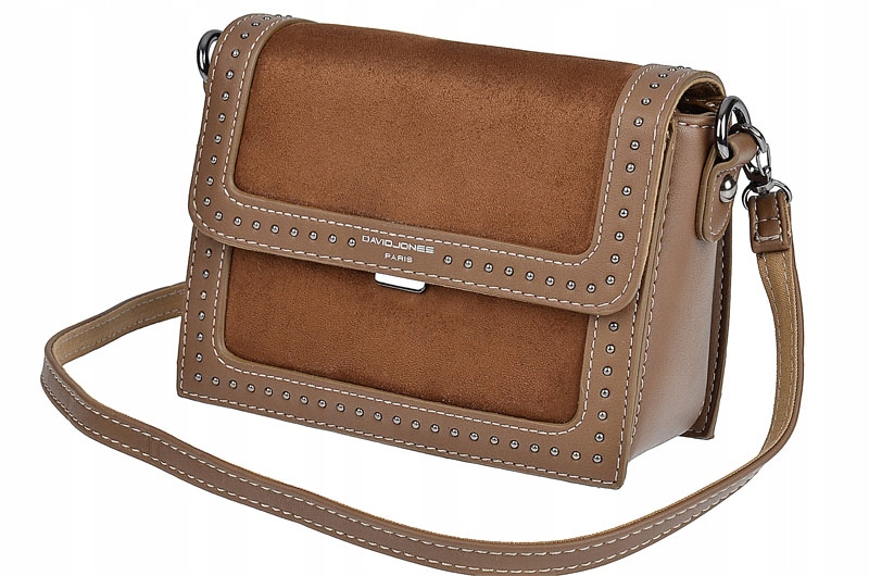 DAVID JONES mała torebka damska listonoszka zamsz Marka David Jones