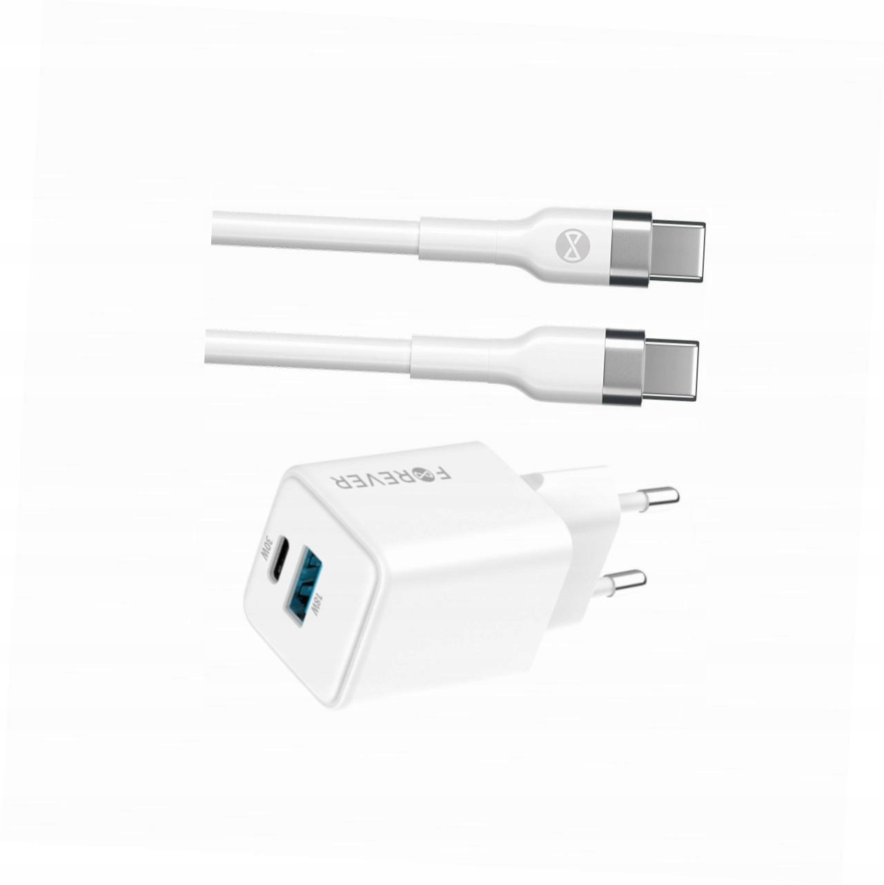 Szybka ładowarka GaN 30W 2 wejścia długim z kablem 2m do Xiaomi Redmi 9