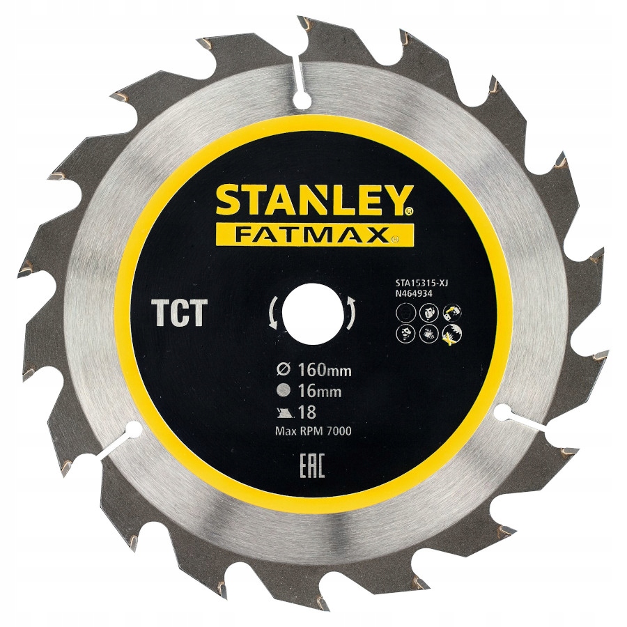 

Stanley STA15315 Fatmax Tarcza Tct 160x16mm 18z