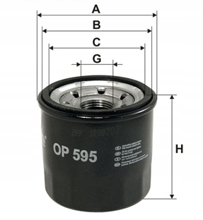 FILTR FILTRON OP595 HYUNDAI MAZDA SUBARU OP 595 Numer katalogowy części OP 595