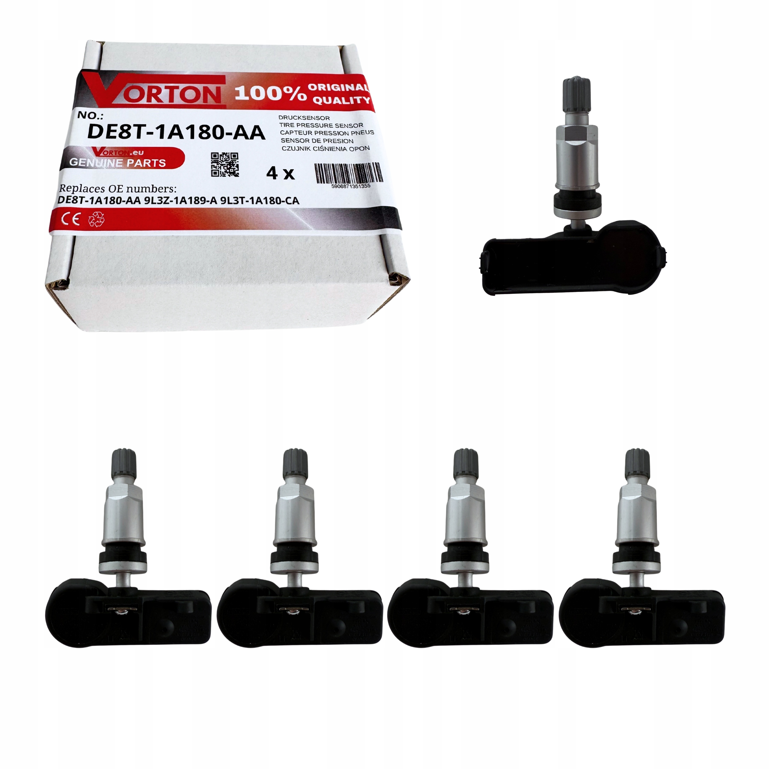 Snímače Tlaku Pneumatík Tpms Ford Usa Fusion Fiesta VI Focus Mk3 C-Max