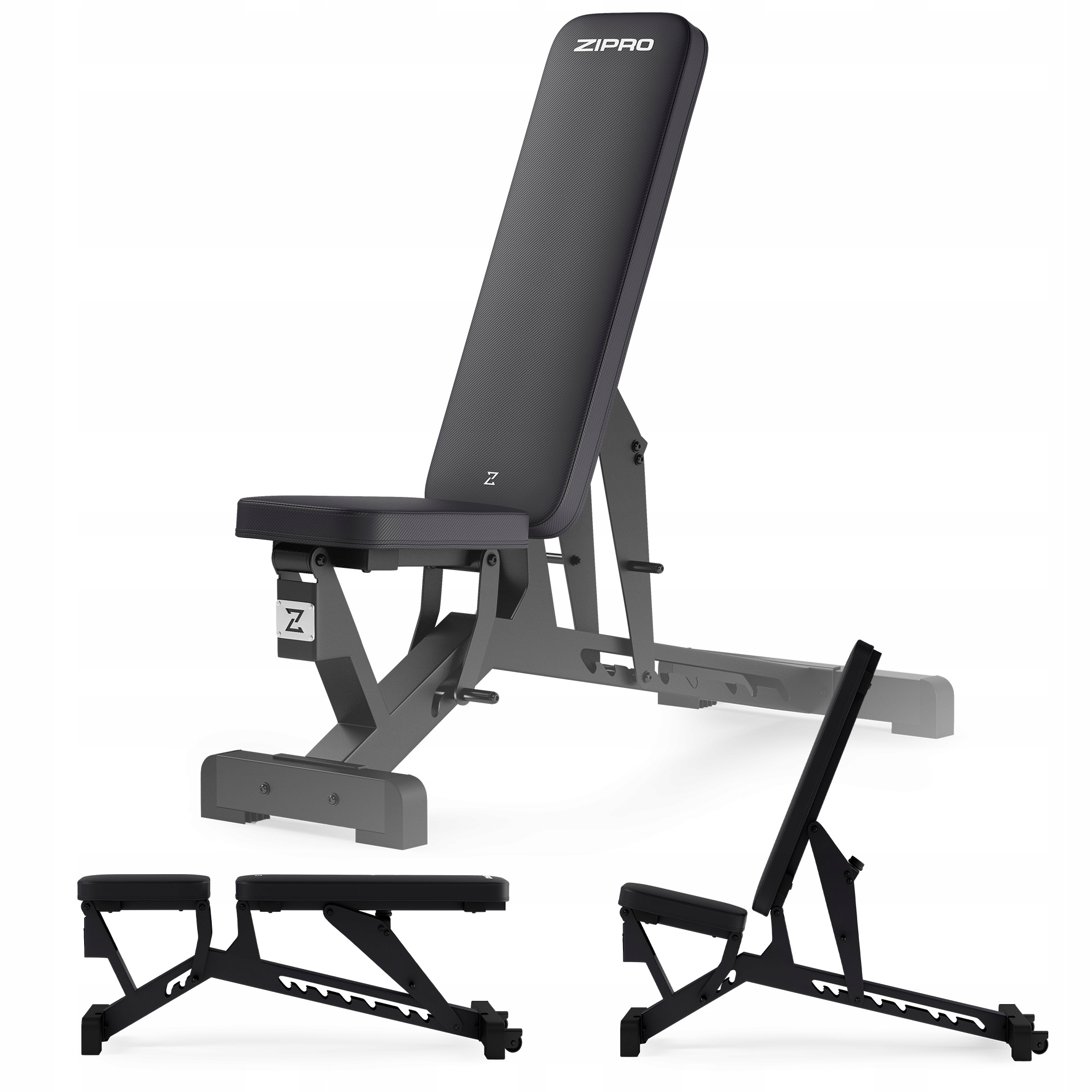Ławka do ćwiczeń Treningowa Regulowana Składana Prosta Skośna Zipro