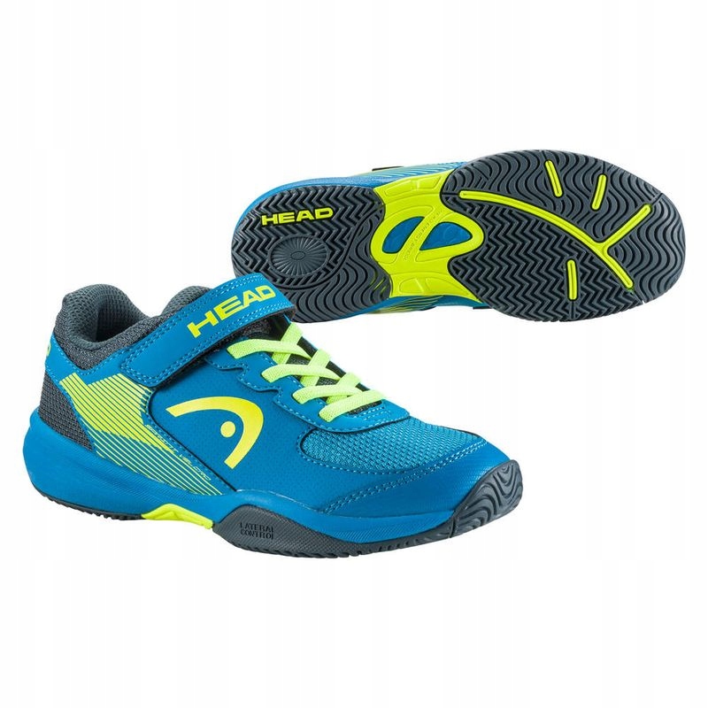 Dětské Tenisové Boty Head Sprint Velcro 3.0 Kids Blue/yellow 27,5