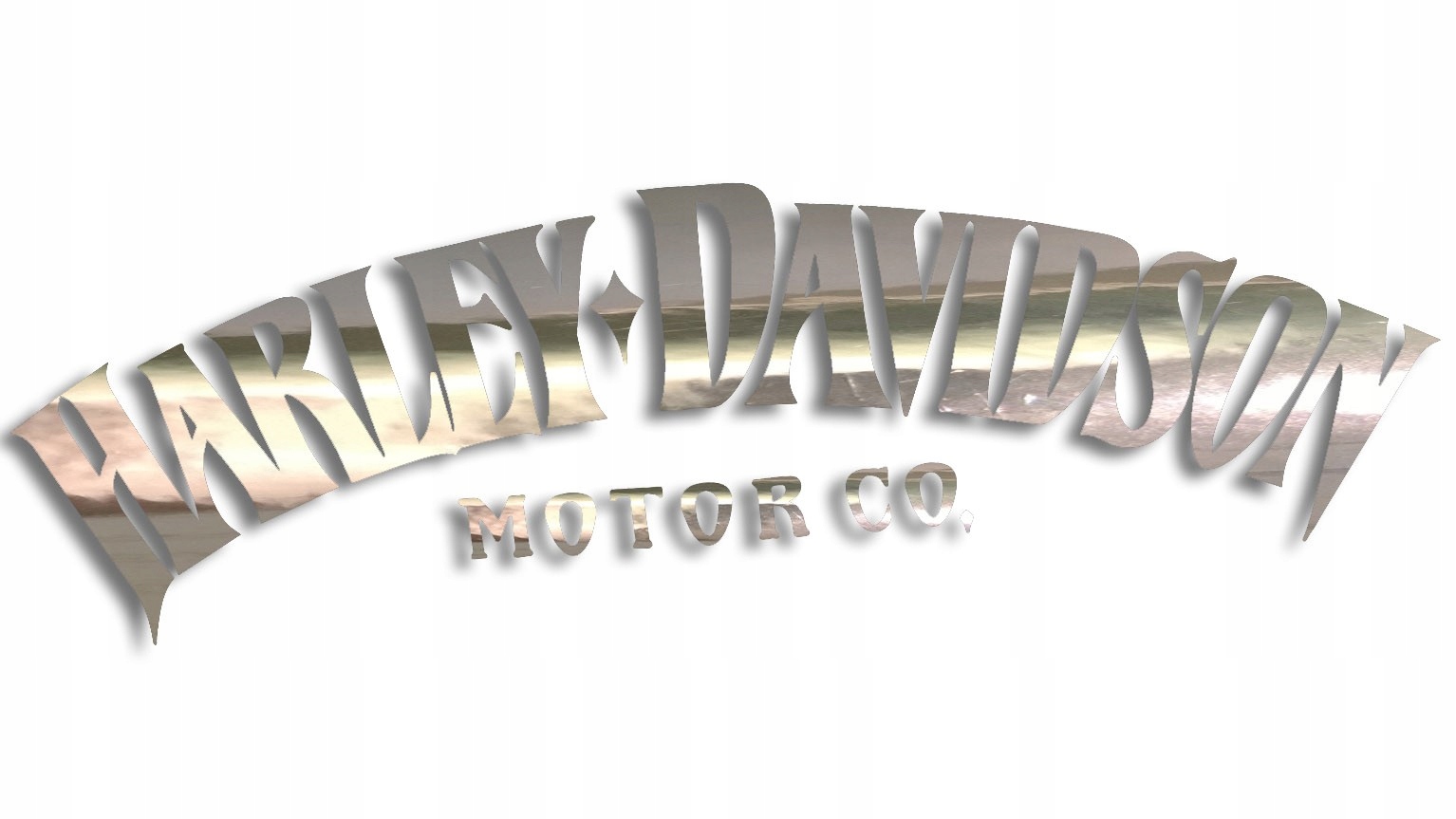 

Wycinana naklejka Harley Davidson chrom