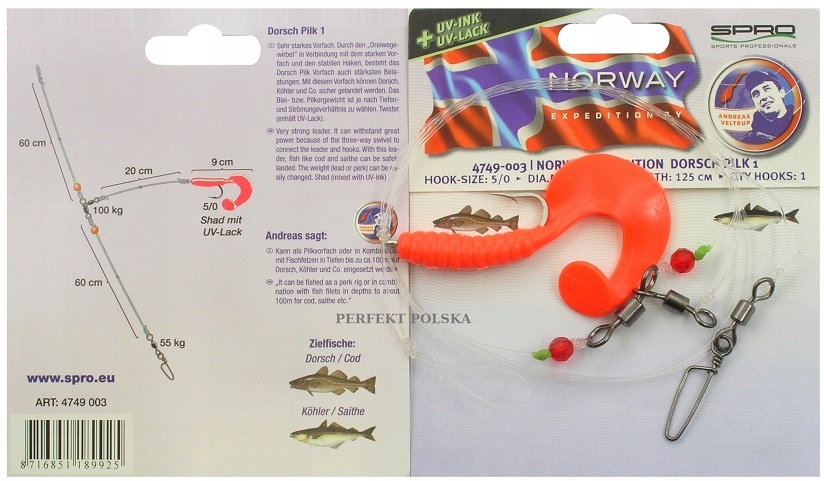 DORSZ SYSTEM Z PRZYWIESZKĄ NORWAY EXPEDITION PILK 4749-003