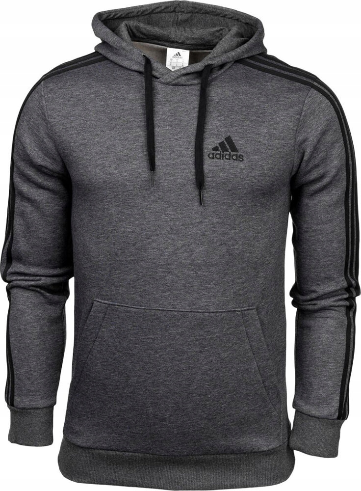 Pánská Mikina Adidas Essentials Fleece 3-STRIPES Hoodie Tmavě Šedá vel. M