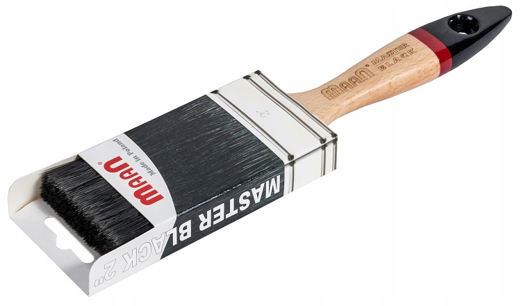 Pędzel płaski prosty MASTER MAAN 2,5" czarny