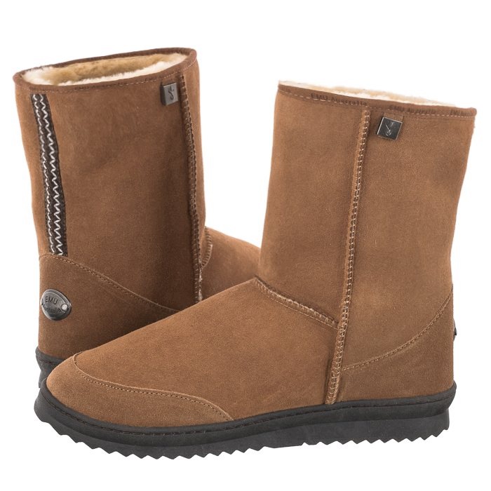 Pánské boty Emu Australia Platinum Outback Lo Chestnut MP10028 Hnědé