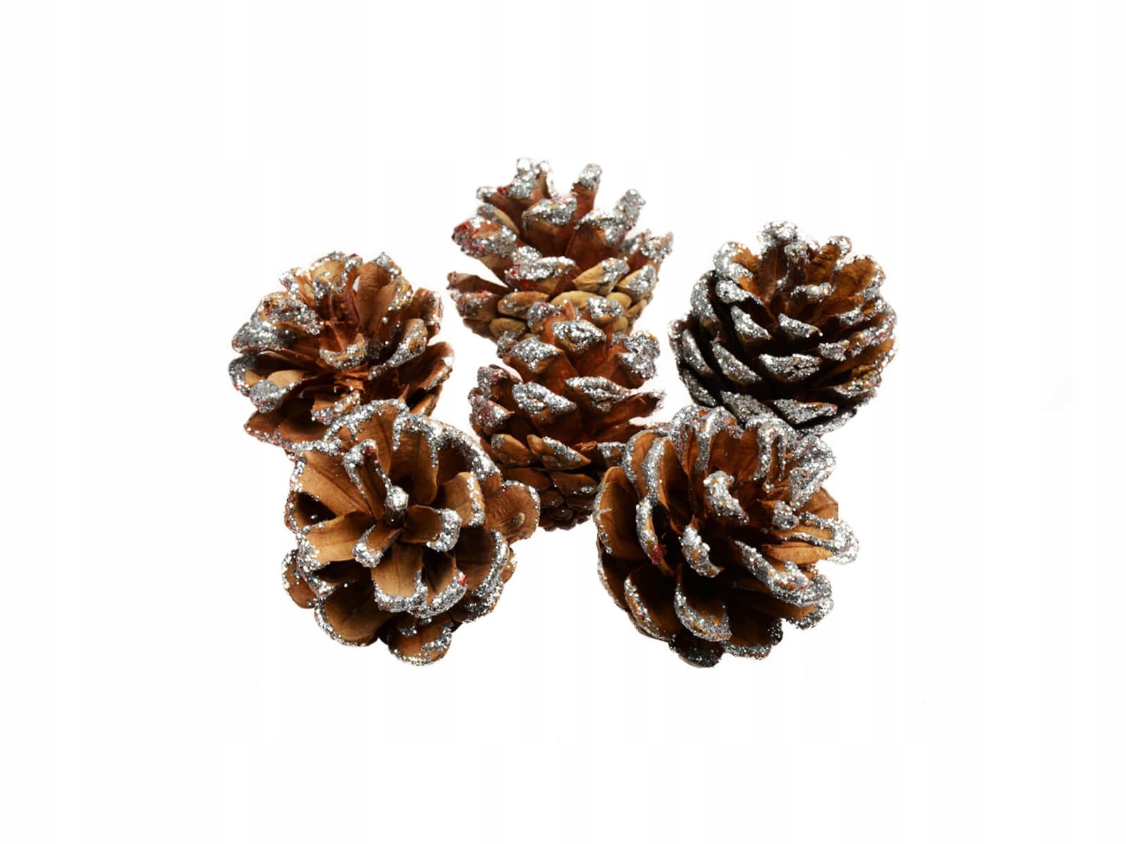 

Szyszki z brokatem na Boże Narodzenie 6 szt.