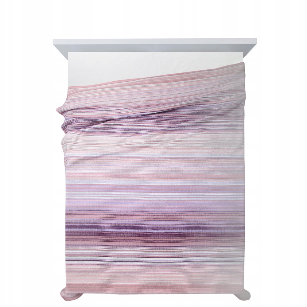 Deka Amber 200x220 Design91 pudrové vřesové pruhy