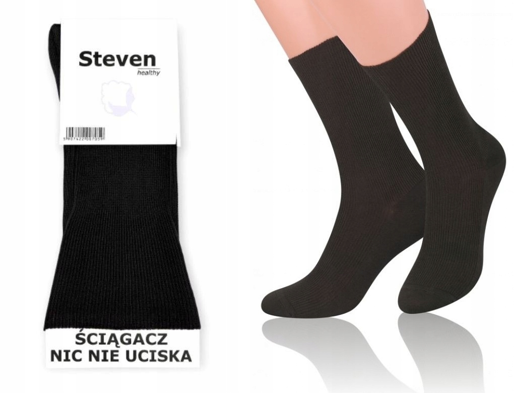 

Skarpety besuciskowe Steven r. 43/46 czarne