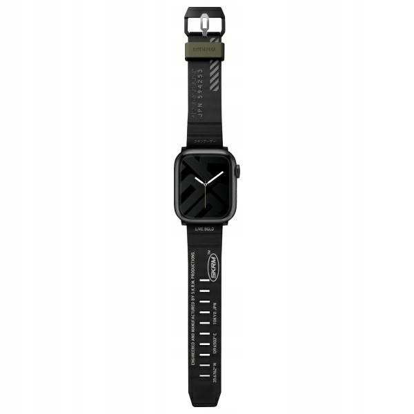 Skinarma řemínek Shokku pro Apple Watch 45/44/42 mm černý/černý