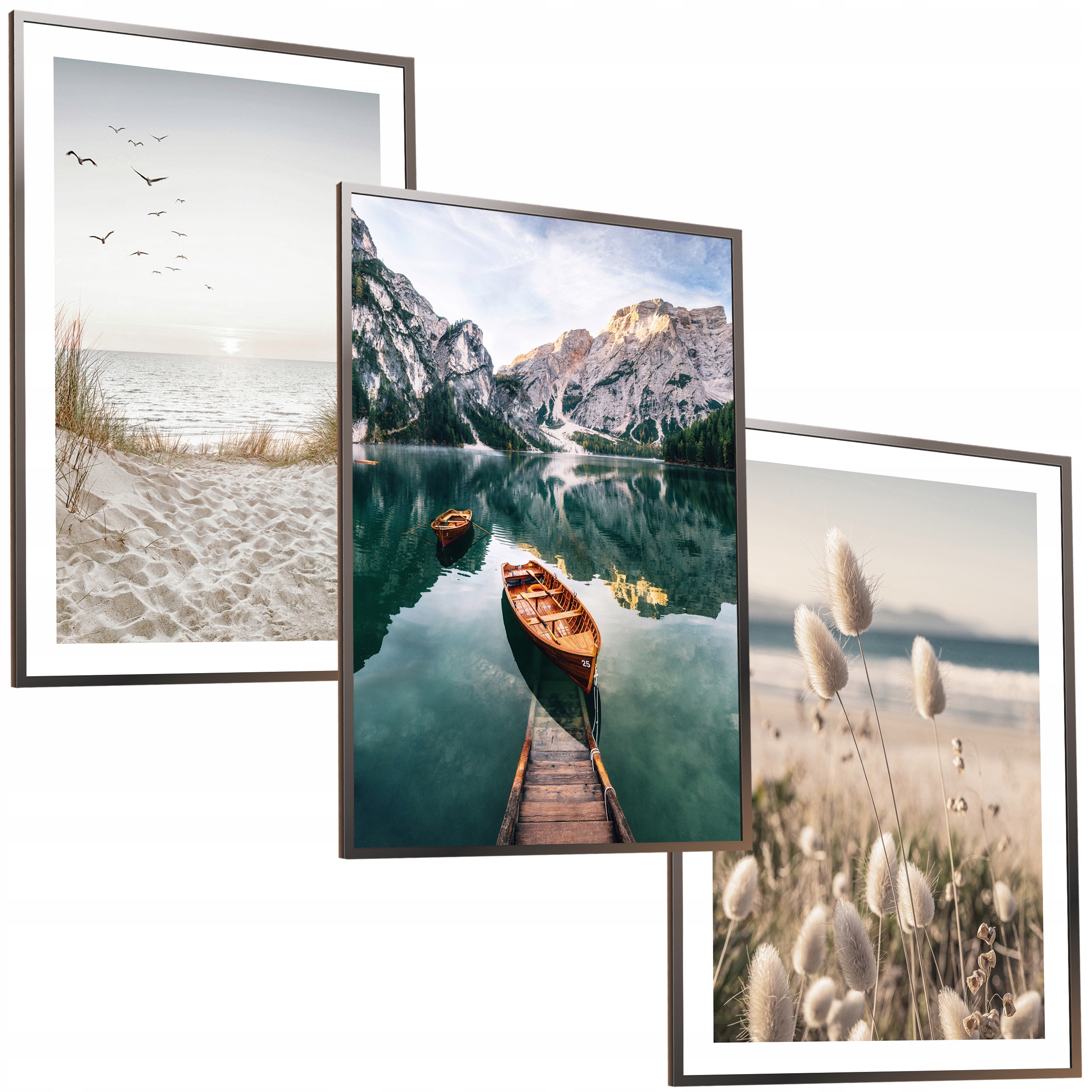 

30x40 Obrazy W Ramie Plakaty Ramka Boho Łódka Woda