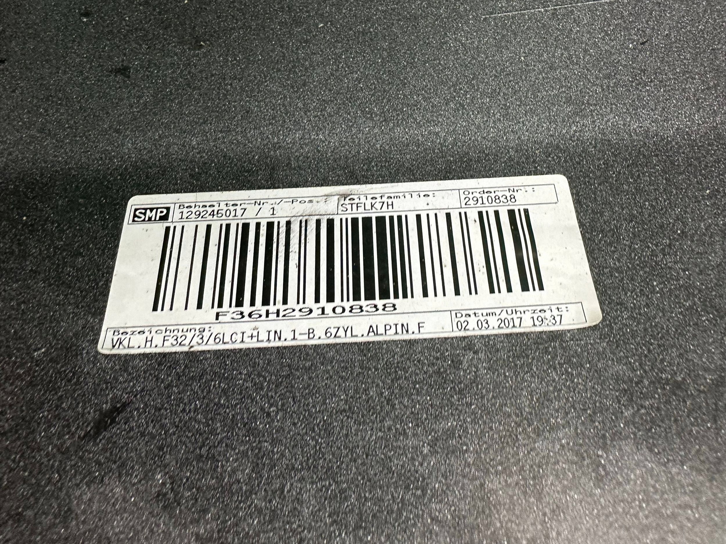 bumper rear rear part BMW 4 F32 F33 lci