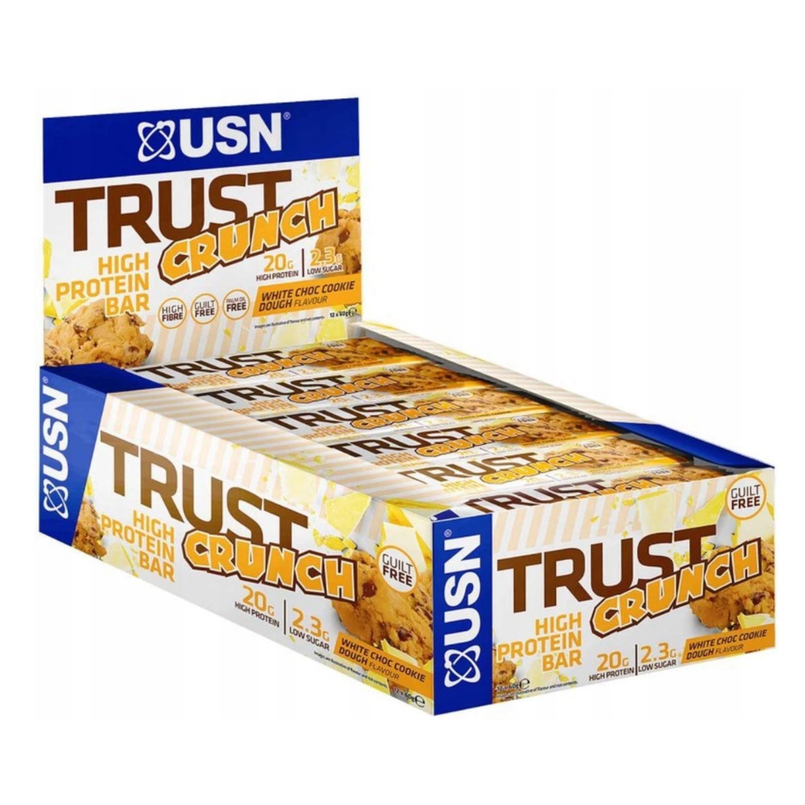 Proteinová Tyčinka Usn Trust Crunch 12x60 g 20 g Bílkoviny Čokoláda Sušenky