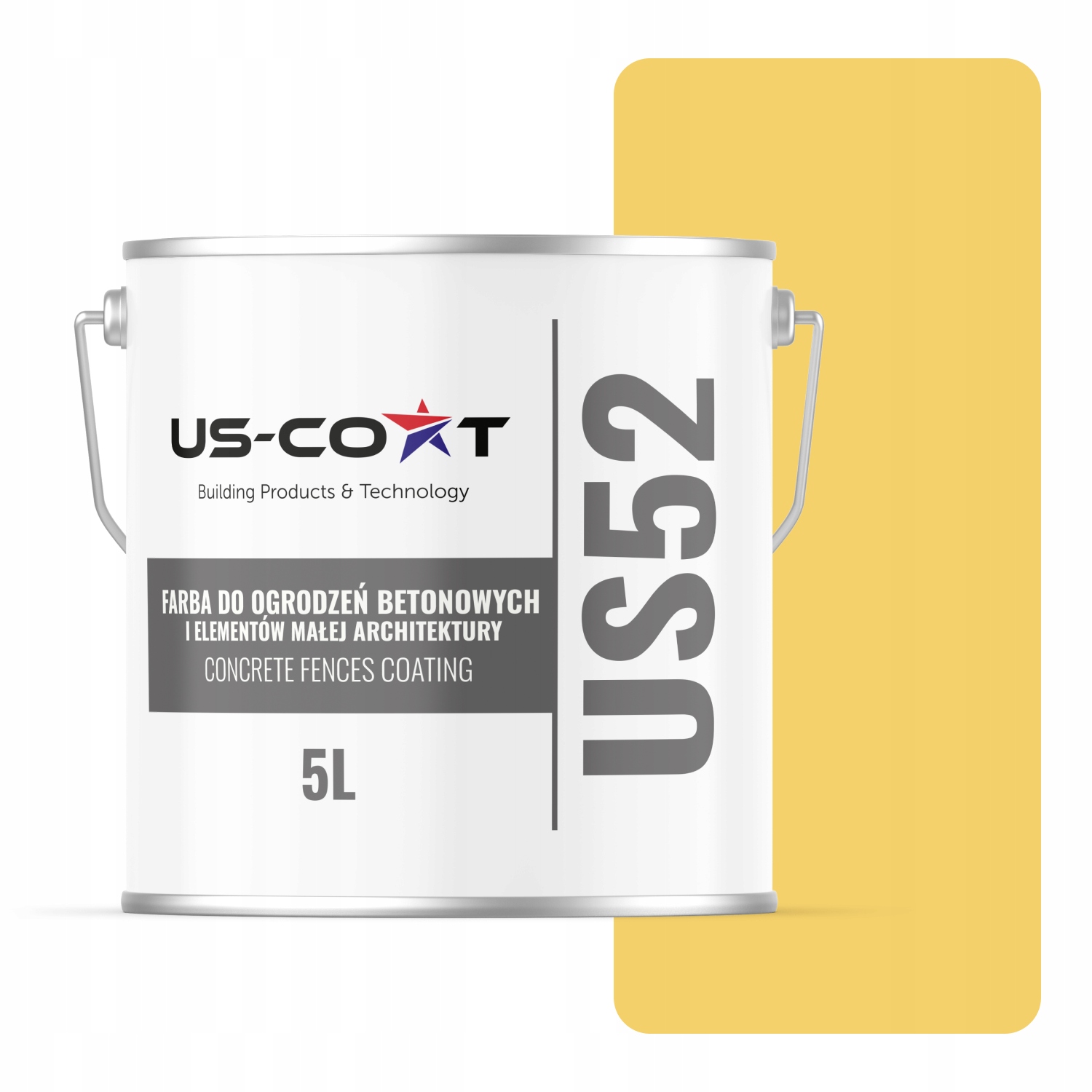 Farba Na Betón, Plotové Brány 5 L Vonkajšia Farba Žltá Citrónová F624