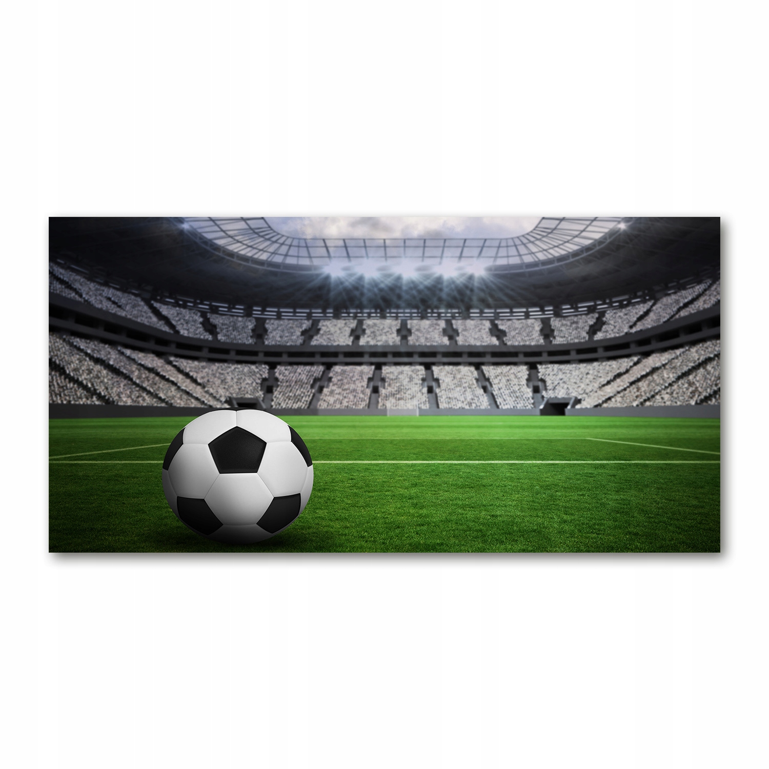 

Foto obraz szkło akryl Piłka na stadionie 120X60cm