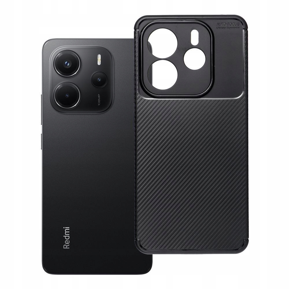 Oem Futerał do Xiaomi Redmi Note 14 5G Carbon Premium czarny