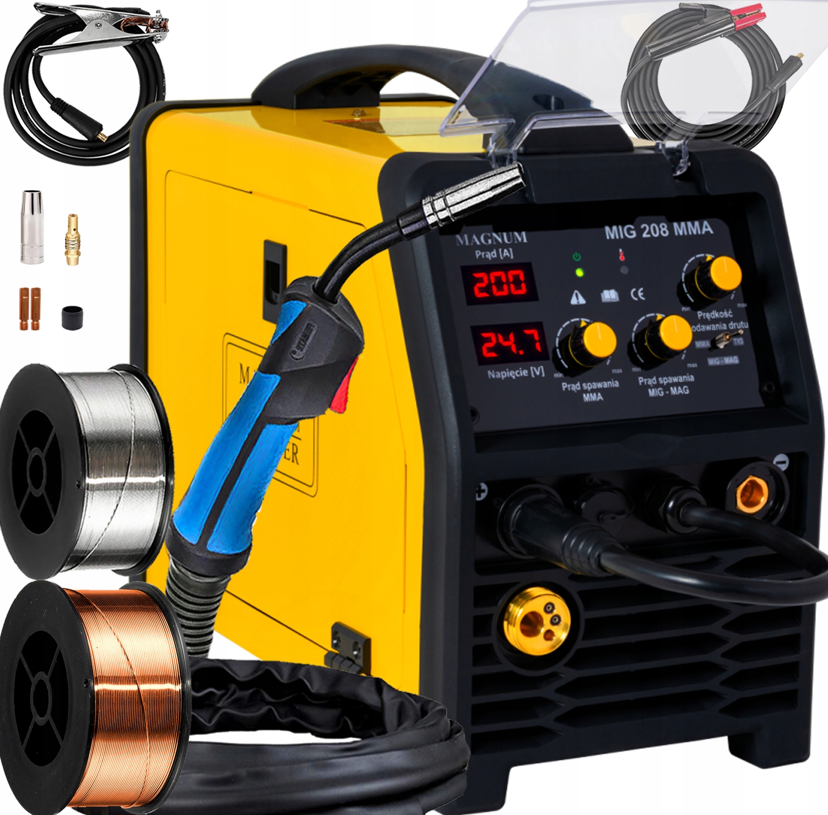 Svářečka Migomat Magnum Mig 208 Mma Nv Euro 3V1