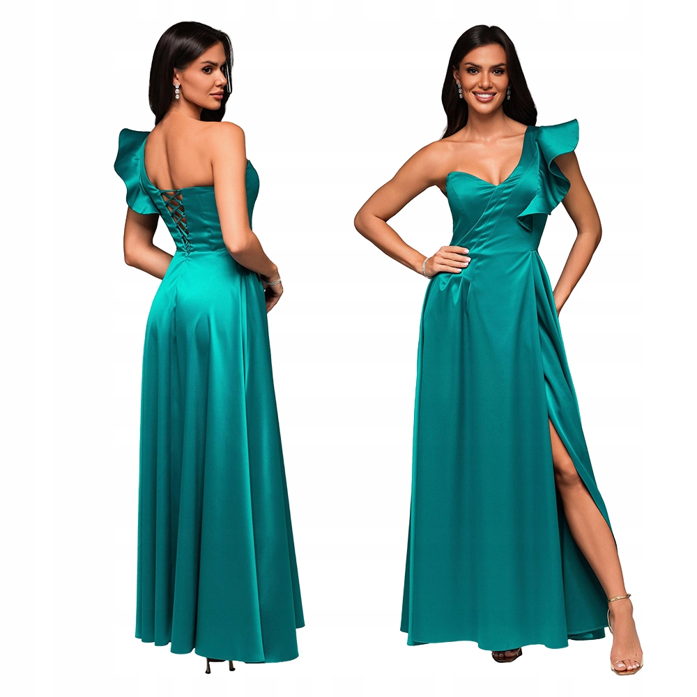 Elegantní tyrkysová šaty sukně LaRica LA-OM-DLR176 pro ženy vel. S