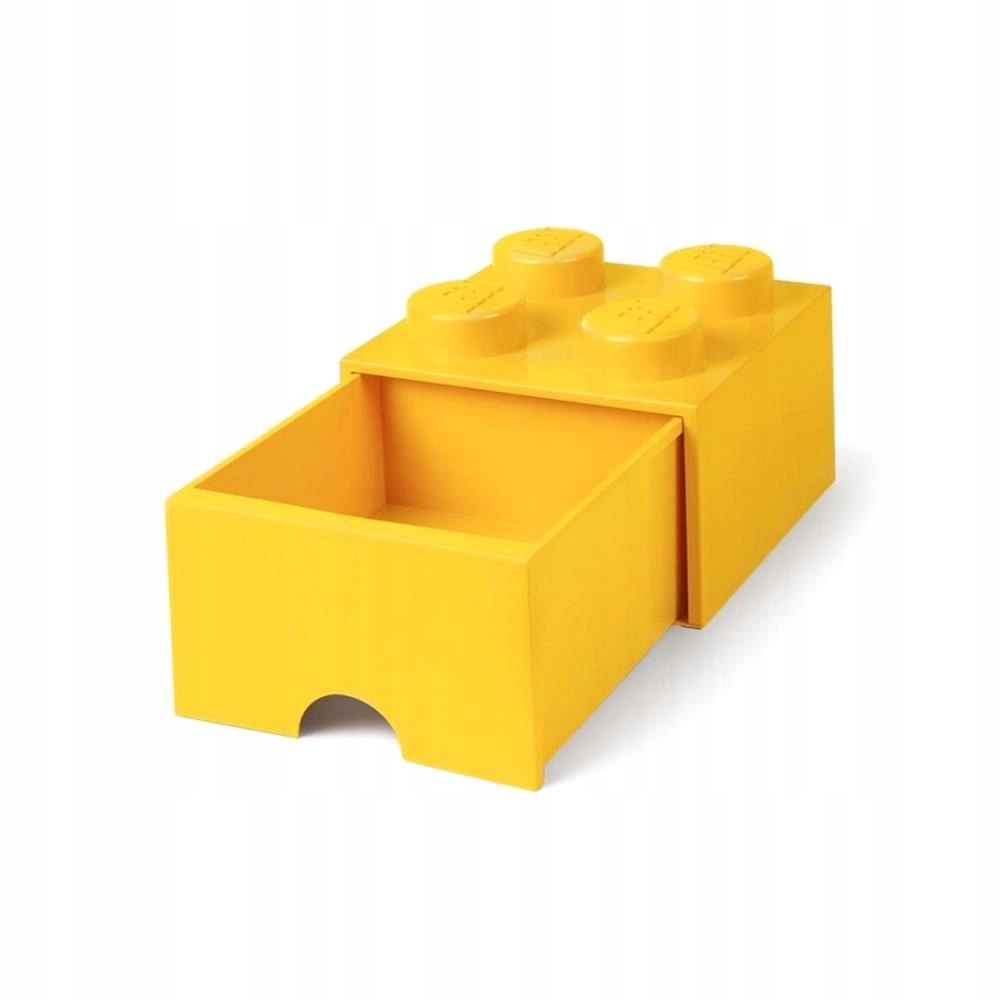 Lego Kontejner Kostka Se Zásuvkou Čtyř Žlutý