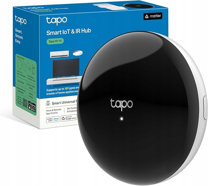 Tapo H110 Smart Hub pilot zdalnego sterowania na podczerwień Alexa Siri