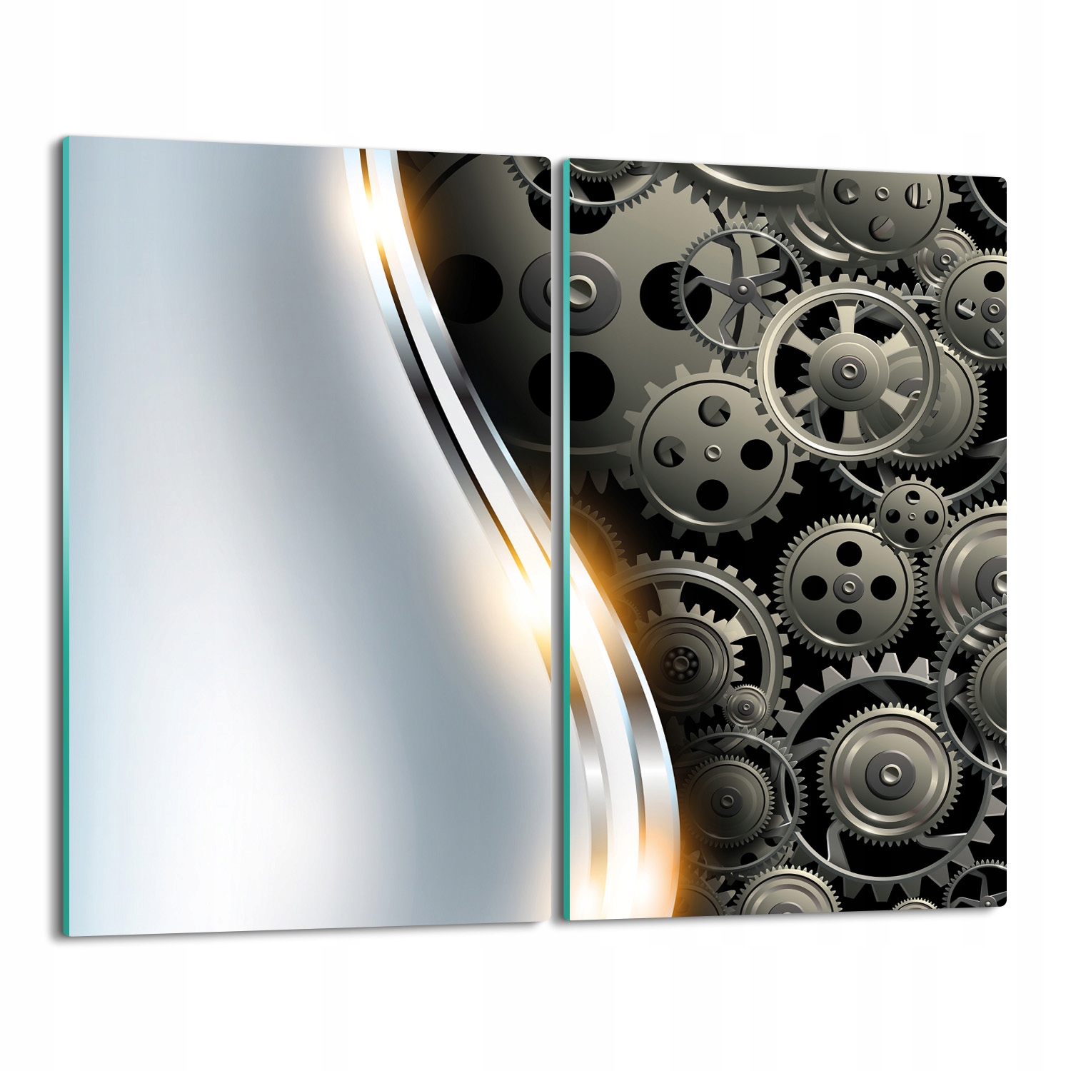 

deska splashback Abstrakcja mechanizm 2x 30x52
