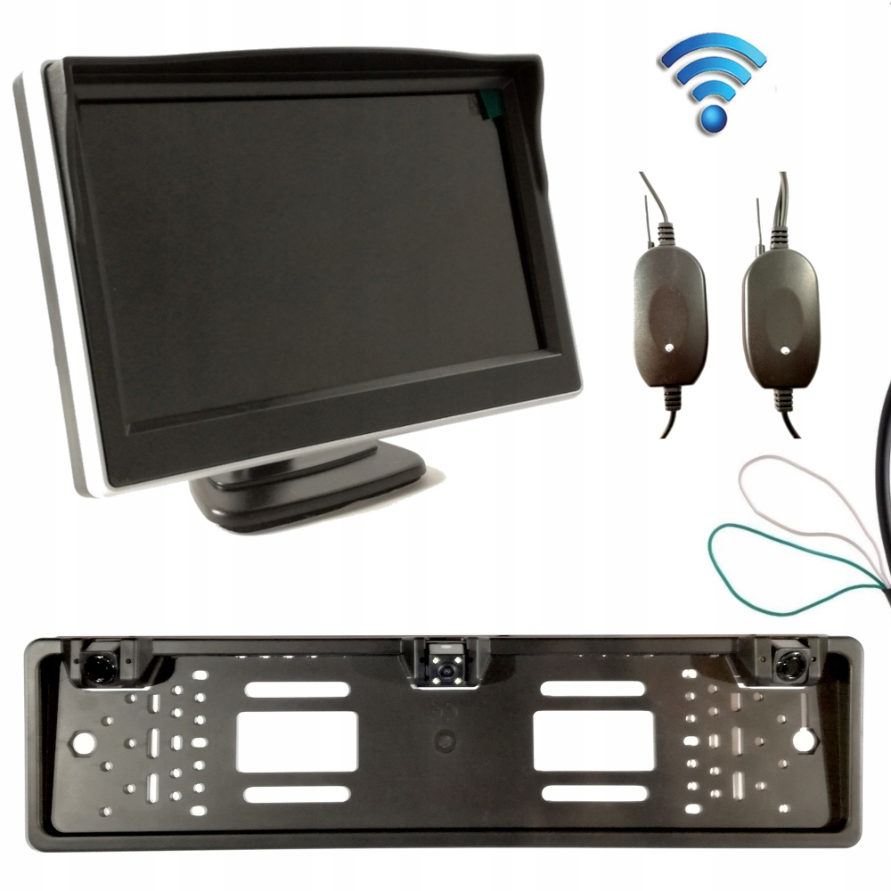 Беспроводной монитор 5 камеры датчики спереди / сзади