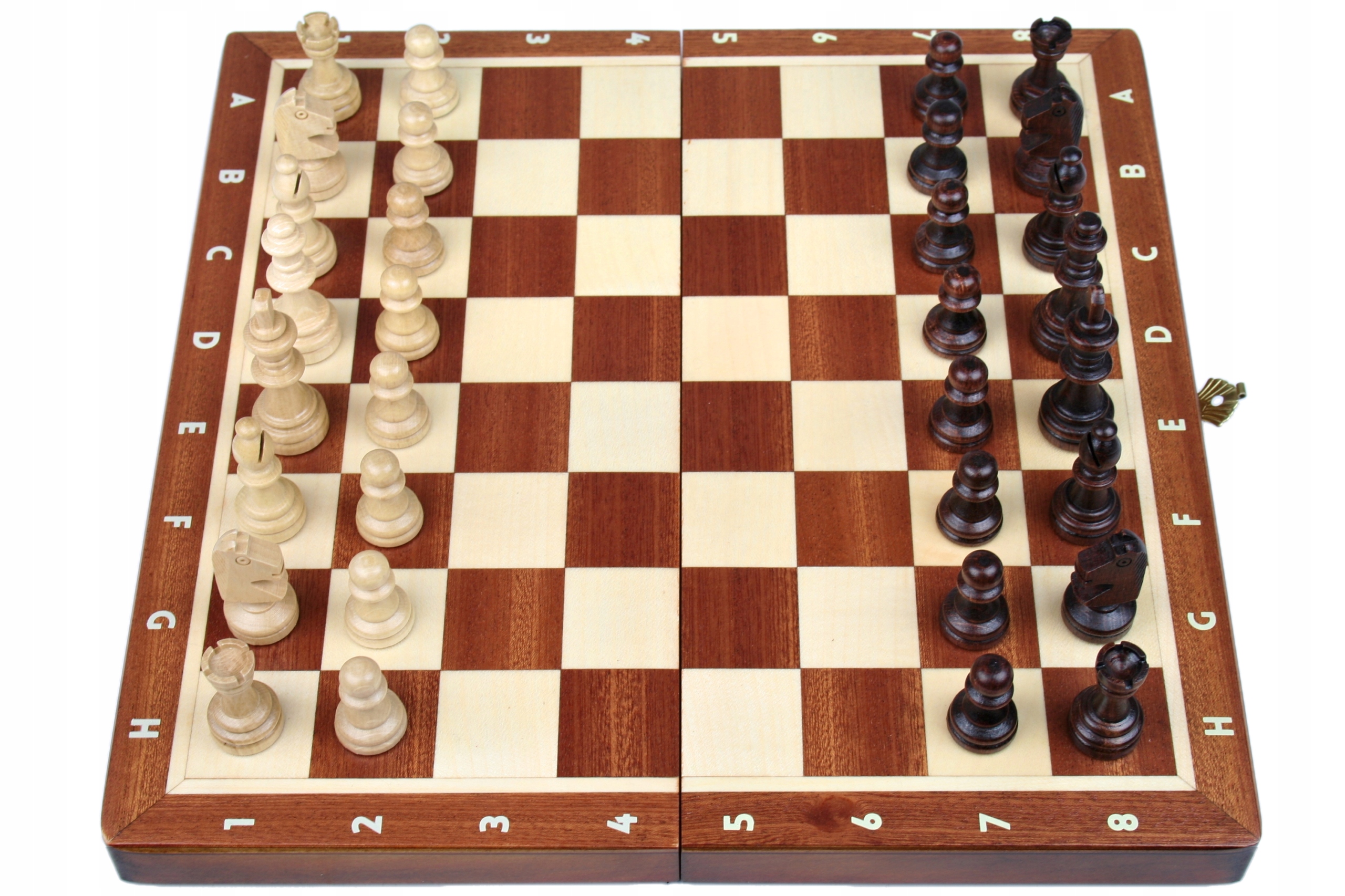 Szachy drewniane MAGNETYCZNE 28 cm - INTARSJA Rodzaj szachy drewniane turniejowe