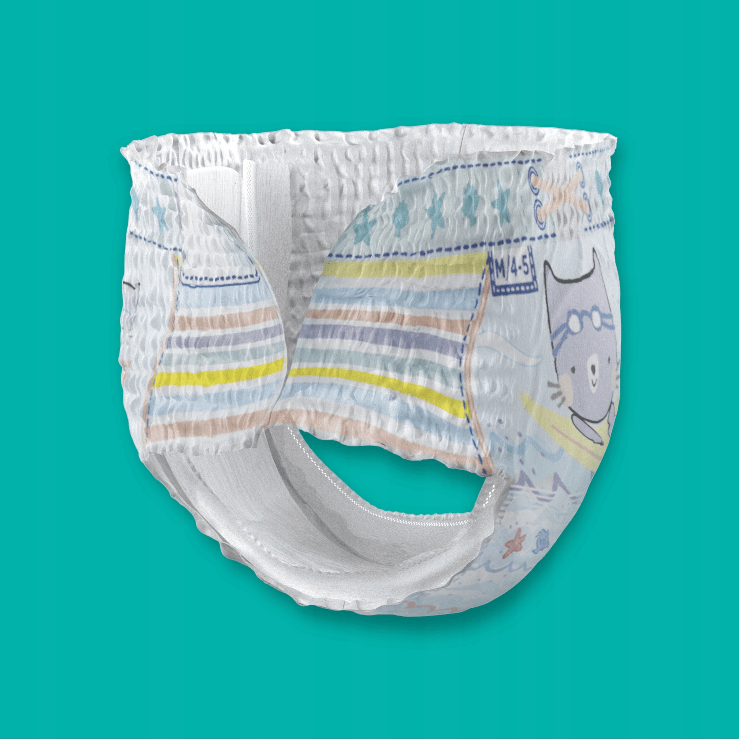 PAMPERS SPLASHERS PIELUCHY DO PŁYWANIA KĄPIELI NA BASEN R.4-5 9-15KG 11 SZT Linia Pampers Splashers