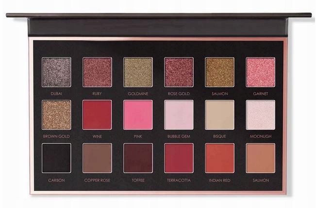 PALETA CIENI MAKIJAŻU OCZU LUSTERKO WODOODPORNE NUDE 18KOLORÓW NIGHT SHADOW Marka inna marka