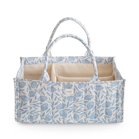Mushie Organizer na Pieluszki Blue Flowers