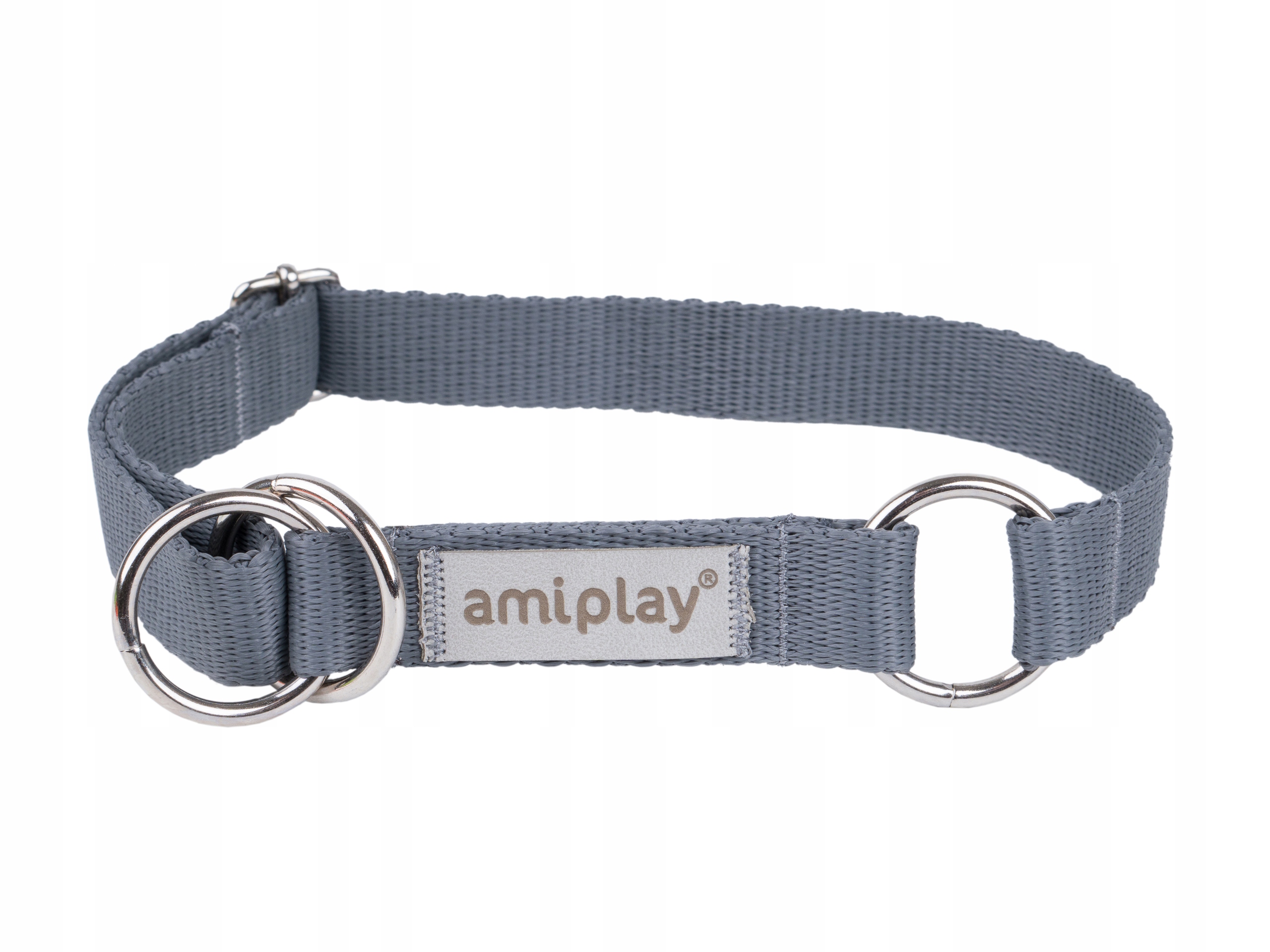 

amiplay Obroża półzaciskowa Samba L Szara