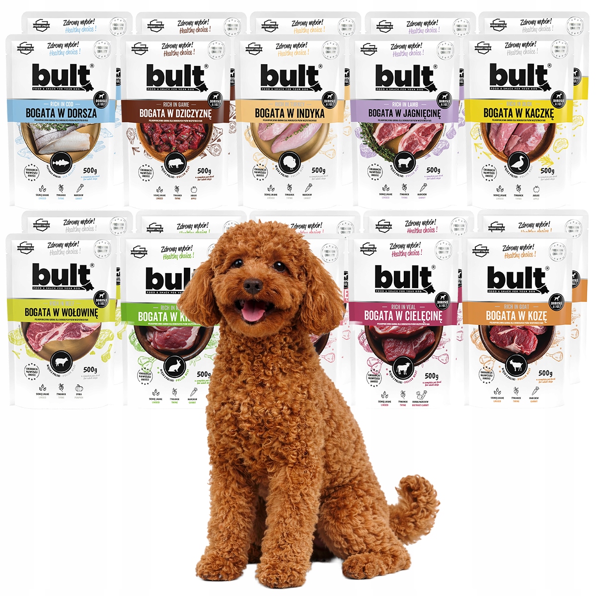 Levně Vlhké Krmivo krmivo pro psy Bult Sachet MIX Chutí sada 20x500g