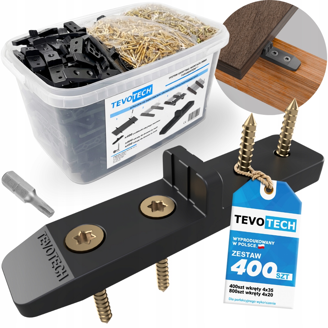 Skrytá Terasa Montáž Terasy Podložka Sada 1601 Prvků Polský Výrobek