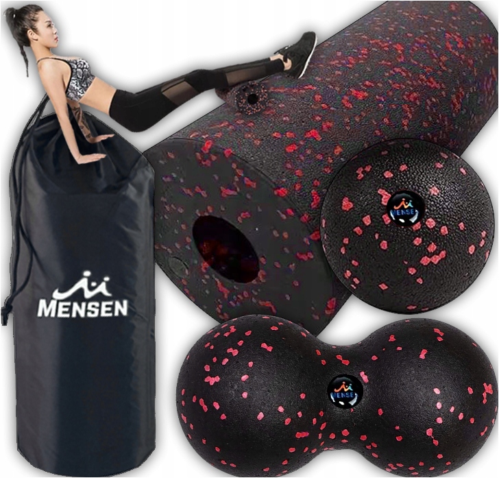 ZESTAW EPP ROLLER WAŁEK DO MASAŻU DUOBALL PIŁKA + DOUBLE DO MASAŻU + TORBA