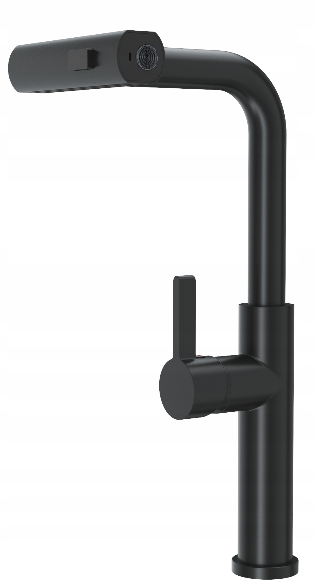 Čierna Kuchynská Batéria S Výsuvným Výtokom, 3 Prúdy Vody, Kohútik Giro