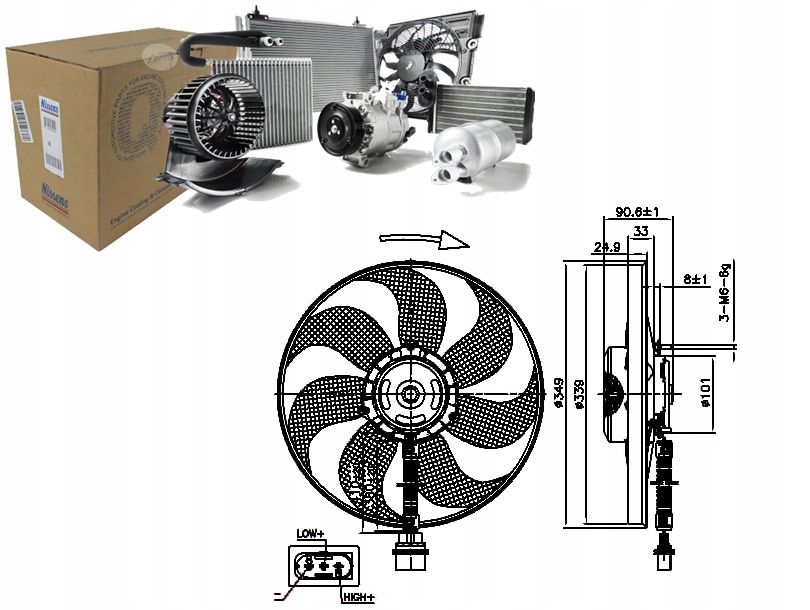 Ventilátor Chladiče Audi A3 Tt Seat Leon Toledo I Asistent Kolize #34