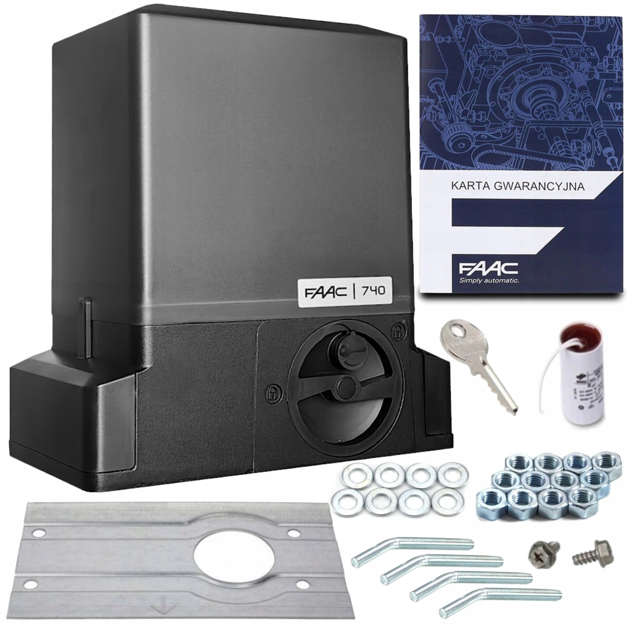 Sada pohonu Faac 740 Enkodér Centrala 748D Pohon brány