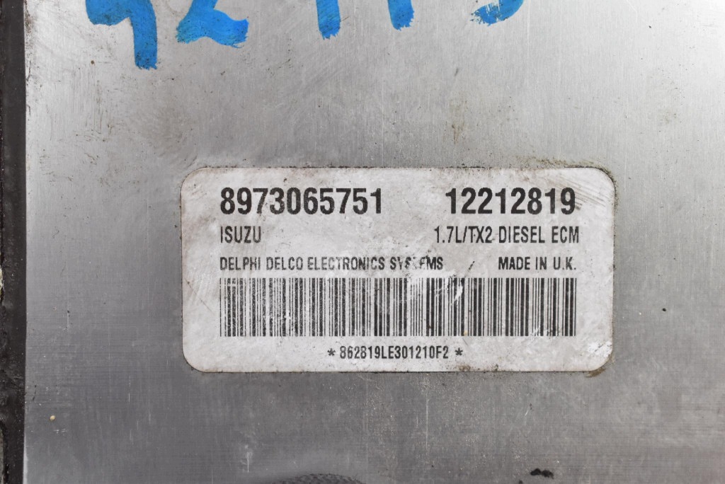 control unit computer of the engine 12212819 OPEL ASTRA 2 II G 1.7 DTI 75 KM 98-09
