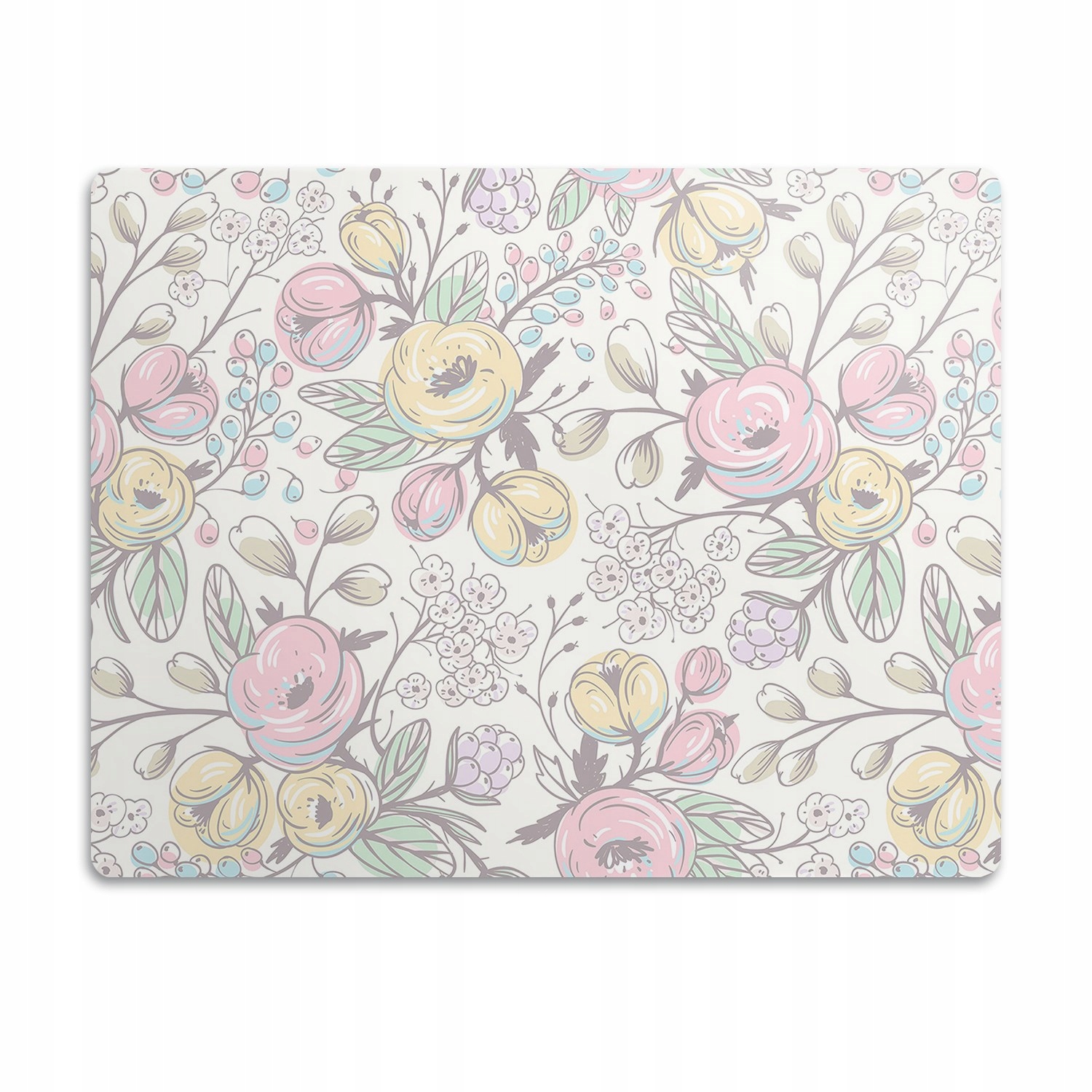 Podložka pro psa pod misku Pastelové květiny 60x40