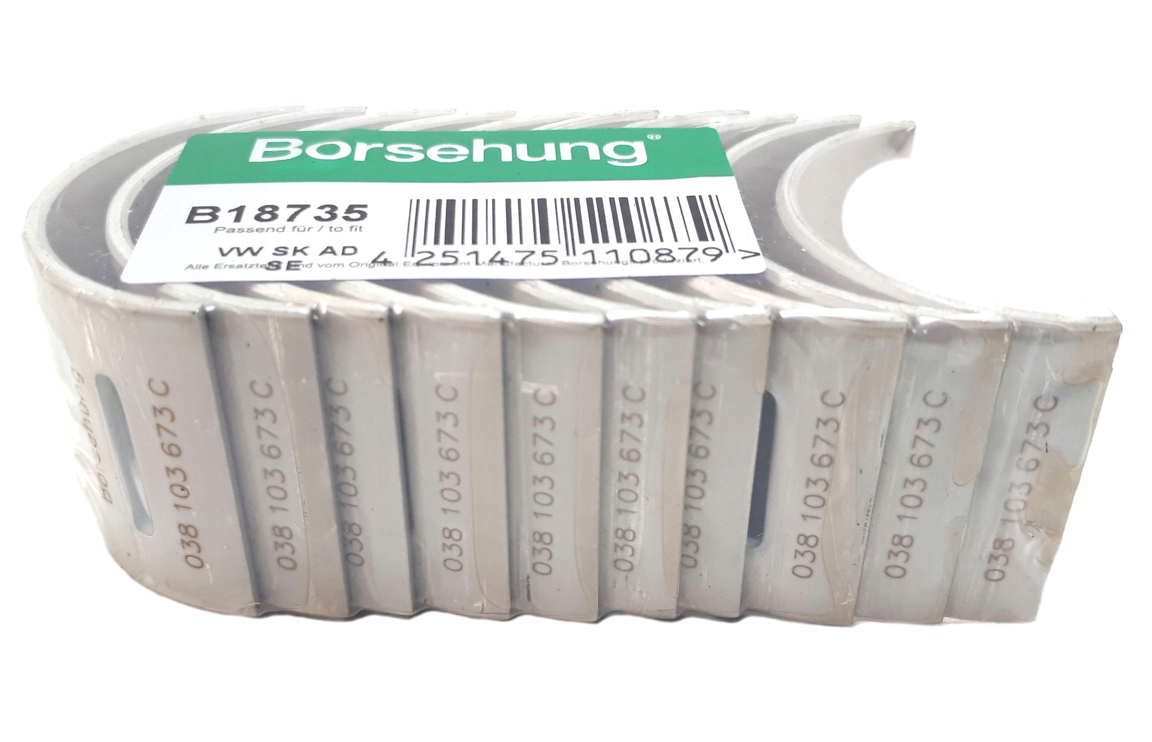 B18735 - ВКЛАДЫШИ РАСПРЕДЕЛИТЕЛЬНОГО ВАЛА ORG 1.9 2.0 TDI 038103673B