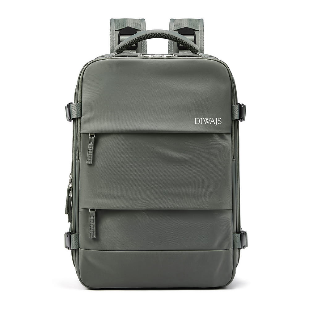 Plecak do samolotu Diwajs 24L Zielony Ryanair Wizzair 40x30x20 cm
