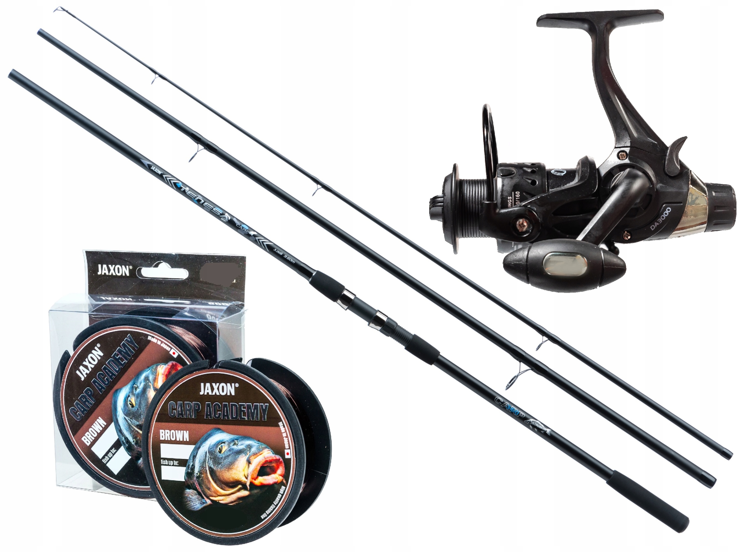 Zestaw Karpiowy na Grunt Wędka Jaxon kołowrotek